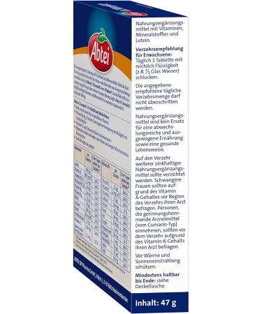 Abbey A-Z Complete Long-Term Multivitamin 24 High-Dose Vitamins & Minerals Vegetarian Lab Tested 40 Cherry Depot Tablets (1 Pack) for Optimal Health - Buy Online on GoSupps.com