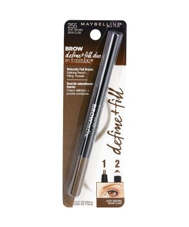 Maybelline Eye Studio Brow Define + Fill Duo 255 Soft Brown - 0.017 oz - Buy Online on GoSupps.com