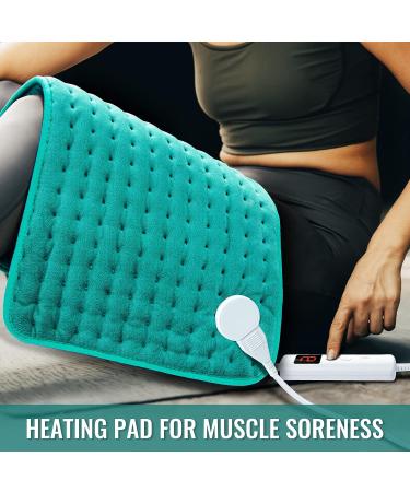Heating Pad for Back Neck Shoulder Pain Relief - Electric, X-Large, Auto Shut Off, 6 Heat Settings - Gifts for Women Men Mom Dad - Christmas, Mothers Day, Fathers Day - Moist Dry Heat Options - Buy Online on GoSupps.com