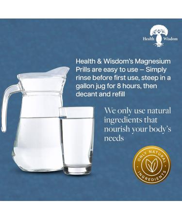 Health and Wisdom Magnesium Prills Kiln-Dried Magnesium Oxide Beads for Structured Thin Water Long-Lasting Reusable NSF/ANSI Certified Use for Drinking Cooking Bathing & Laundry - 3.17 oz 3.17 Ounce (Pack of 1) - Buy Online on GoSupps.com
