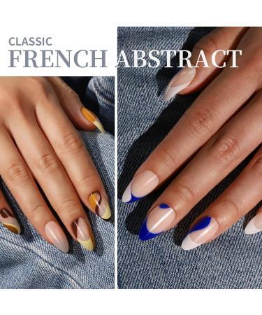 96Pcs Medium YGDZ Press On Nails - 4 Packs Short Almond Fake Nails with Nail Glue | Glossy Full Cover False Nails Set - French, Colorful & Reusable Designs for Women and Girls - Buy Online on GoSupps.com