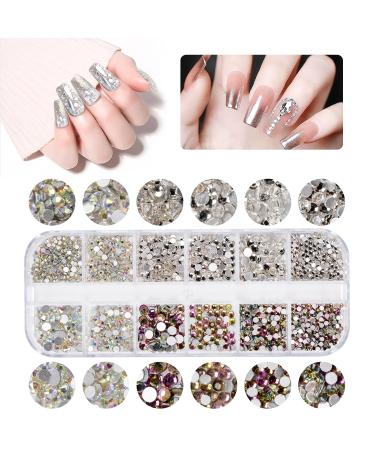 5600 Pcs Rhinestones Nail Art - 36 Color Glitter Stones & Wax Pencil Included | Premium Nail Decoration Supplies - Buy Online on GoSupps.com