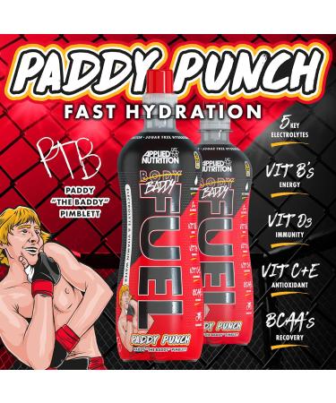 Applied Nutrition BodyFuel Electrolyte Water - BCAAs & Vitamins for Fast Hydration (Paddy Punch) - 12 x 500ml - Buy Online on GoSupps.com