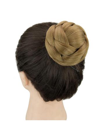 Imissu Dancer Braided Chignon Hair Cover Donut - Perfect Scrunchy Knot Wig Updo for Wedding Ceremonies (Mix Copper) - Buy Online on GoSupps.com