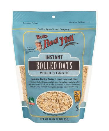 Bob's Red Mill Instant Rolled Oats  16-ounce (Pack of 4) 16 Ounce (Pack of 4) Resealable - Buy Online on GoSupps.com
