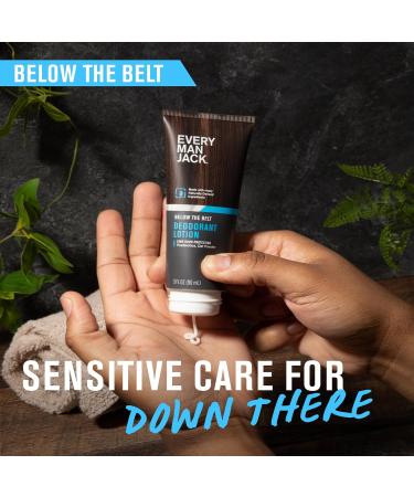 Every Man Jack Mens Ball Deodorant Lotion - Aluminum Free Odor & Wetness Protection - Made w/Naturally Derived Ingredients like Postbiotics & Arrowroot Powder - Unscented - 3 Fl Oz (1 Pack) - Buy Online on GoSupps.com