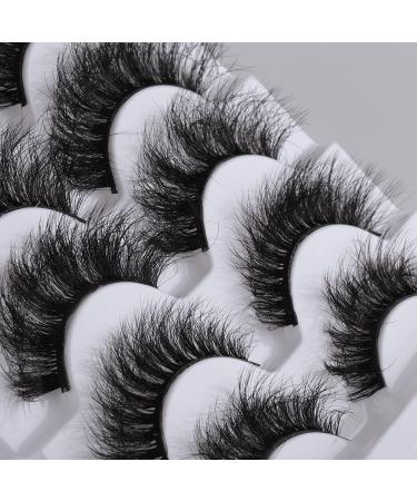 5 Pairs 8D Mink Eyelashes Pack - Natural & Dramatic Styles for Fluffy & Thick Wispy Look - Buy Online on GoSupps.com