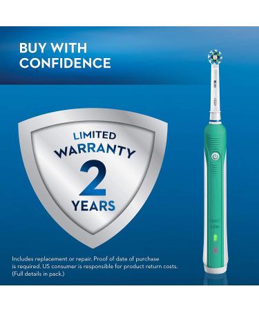 Oral-B Pro 1000 CrossAction Electric Toothbrush - Green | Best Price & Free Shipping - Buy Online on GoSupps.com