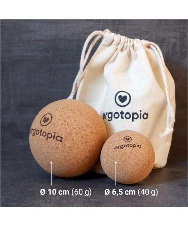 Echotopia Antibacterial Cork Massage Ball - Eco-Friendly Self-Massage Tool for Trigger Points & Tension Relief - Buy Online on GoSupps.com