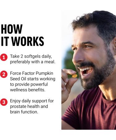 Force Factor Pumpkin Seed Oil Capsules Phytosterols Supplement with Essential Fatty Acids Made with Cold Pressed Pumpkin Oil Premium Quality Non-GMO 100 Softgels - Buy Online on GoSupps.com