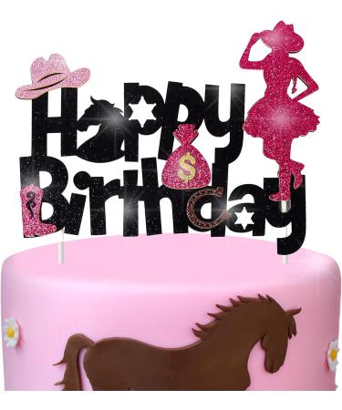 25 Pieces Cowgirl Cake Toppers Include Hat Purse Horse Cupcake Toppers Horse Party Decorations for Baby Shower Birthday Party Western Cowgirl Theme Party Decorations - Buy Online on GoSupps.com