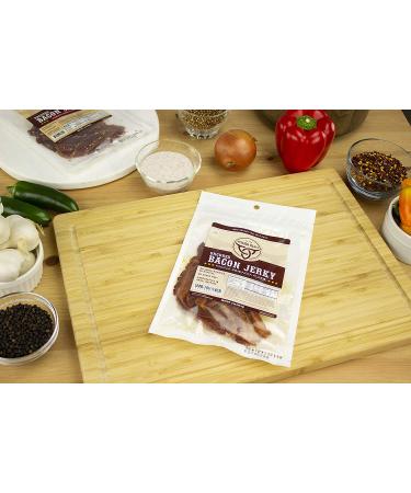 Mission Meats Uncured Sriracha Bacon Jerky - Gluten Free, Paleo, Protein Snack (2 Count, Pack of 3) - Buy Online on GoSupps.com