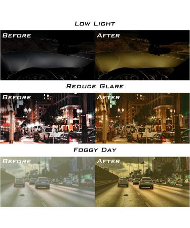 KastKing Polarized Night Vision Glasses | Reduce Glare and Enhance Vision | Driving Eyewear for Men and Women | Hiwassee Full Wrap Design - Yellow Lens - Buy Online on GoSupps.com