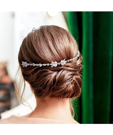 OIIKI Bridal Crystal Rhinestone Hair Combs - Sparkling Wedding Hair Piece for Women & Girls (Gold/Silver) - Buy Online on GoSupps.com
