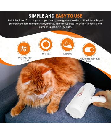CHOWIE Pet Hair Remover Roller - Reusable Lint Roller for Cat and Dog Hair Removal - Portable Pet Hair Roller for Furniture, Clothes, and Car - Best Lint Remover - Buy Online on GoSupps.com