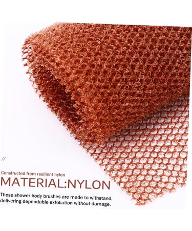 PLAFOPE 1 Set Bath Towel Exfoliating Washcloth African Net Cloth Body Scrubber Exfoliator Towels Brown Nylon - Buy Online on GoSupps.com