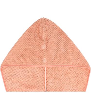 Luxurious Pink Microfiber Hair Turban | Ultra Absorbent & Fast Drying Headscarf for All Hair Types - Perfect for Curly Wet Long & Thick Hair - Buy Online on GoSupps.com