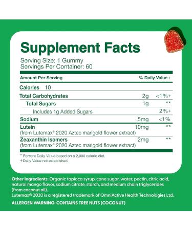 Feel Great Kids Gummy Vitamins for Eyes | Essential Eye Vitamins Lutein and Zeaxanthin | Mango Flavored Vegan Eye Vitamins for Kids | Gluten Free | 60 Day Supply - Buy Online on GoSupps.com