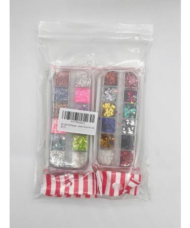 48 Color Nail Seedlettes Glitter & Rhinestone Art - DIY 3D Nail Stickers for Face & Body Decoration (4 Boxes) - Buy Online on GoSupps.com
