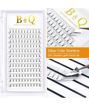 5D-0.10D-10mm Pre Made Fan Eyelash Extensions - Short Stem Russian Volume Lashes by B&Q LASH - Buy Online on GoSupps.com