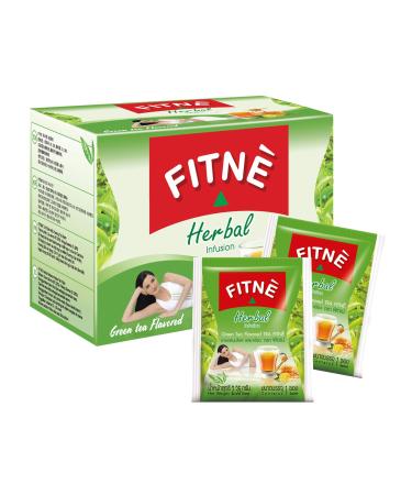 FITNE Green Tea Herbal Honey Lemon With Garcinia Senna Infusion Gentle Detox Cleanse High Antioxidant No Calories Stevia Sweetener 15 Tea Bags 15 Count (Pack of 1)