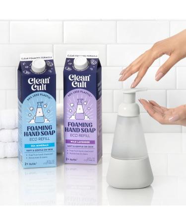 Cleancult Foaming Hand Soap Refills (32oz 3 Pack) - Nourishing Wild Lavender Foam Hand Soap - Eco-Friendly & Chemical-Free - Buy Online on GoSupps.com
