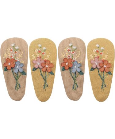 FRCOLOR Pairs hairpin fabric flower hair clip flower hair accessories wrapped hair barrettes hair barrettes for thin hair barrettes for fine hair issue card fancy cloth Accessories - Buy Online on GoSupps.com