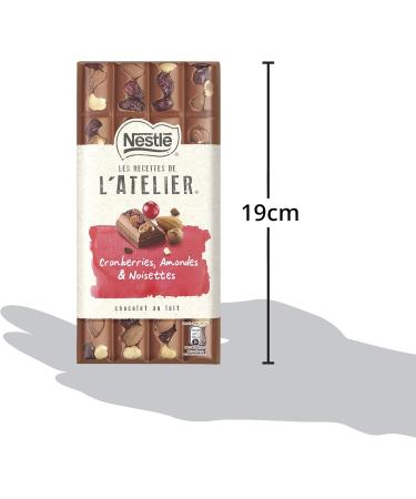 Nestl Milk chocolate cranberries almonds & hazelnuts - 195g bar - Buy Online on GoSupps.com