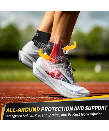 Cambivo Ankle Bandage (2 Pairs) | Support for Achilles Tendon Heel Spur Plantar Fasciitis & Sprains | Ideal for Sports & Everyday Use - Buy Online on GoSupps.com