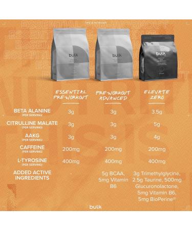 Bulk Essential Pre-Workout Tropical 375 g - Buy Online on GoSupps.com