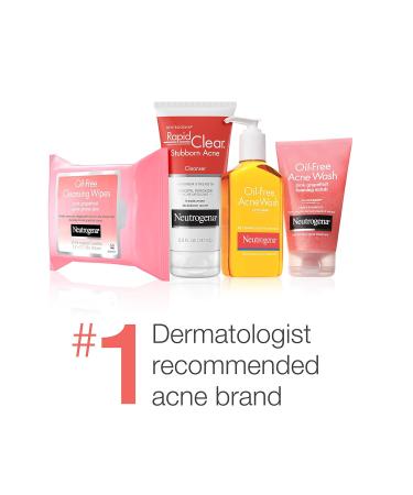Neutrogena Oil-Free Acne Fighting Facial Cleanser - 2% Salicylic Acid Treatment for Acne-Prone Skin - Daily Oil-Free Face Wash (6 fl. oz) - International Shipping Available - Buy Online on GoSupps.com