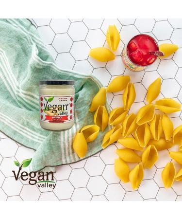 VEGAN VALLEY Cashew Cheeze Alfredo Sauce - 14.5 oz | Creamy Vegan Pasta & Dip Sauce | Soy-Free, Gluten-Free, Kosher Certified - Buy Online on GoSupps.com