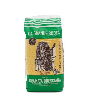 La Grande Ruota Polenta - 1000 g - finely ground - gluten-free flour from 100% Italian corn - corn kernels from Italy semolina