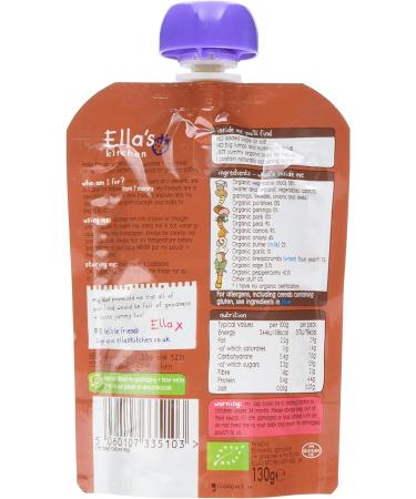 Ella's Kitchen Organic Bangers and Mash with Veggies 130 g (Pack of 4) - Buy Online on GoSupps.com