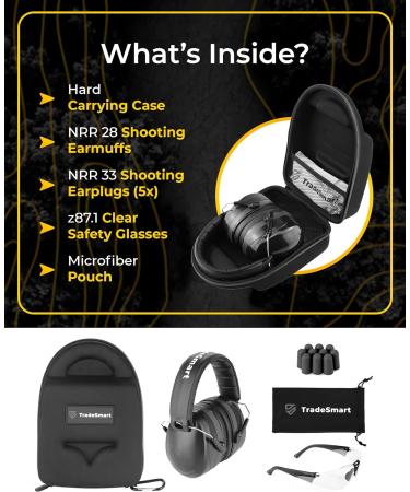 TRADESMART Purple & Gunmetal Grey Shooting Ear and Eye Kit - U.S. Certified for Women & Men - Buy Online on GoSupps.com