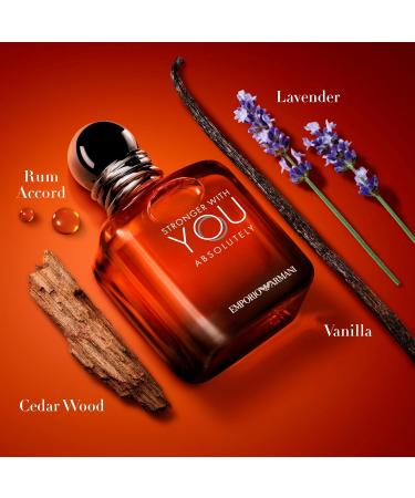 Armani beauty - Stronger With You Absolutely - Parfum - Cologne for Men - Spicy Ambery Gourmand Men s Fragrance Rum Accord Cedarwood Lavendar & Vanilla Notes 3.4 Fl Oz (Pack of 1) - Buy Online on GoSupps.com