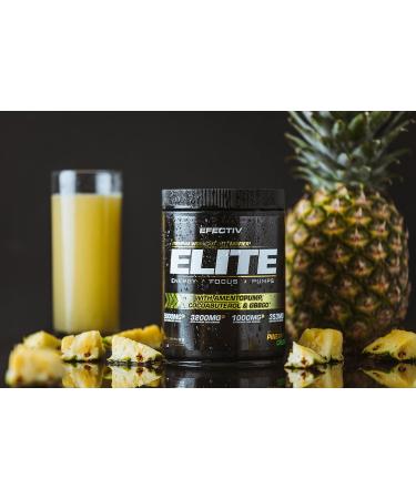 Efectiv Elite Pre Workout Intensifier 420g - Enhanced Energy, Focus & Pumps - Amentopump, Cocoabuterol, GBBGO - Pineapple Crush - Buy Online on GoSupps.com