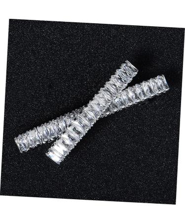 1pc Cross Clip Elegant Hairpin Rhinestone Side Clip Bling Side Clips Fashion Hairpin Clear Rhinestone Bobby Pins Girl Hair Clip Wedding Hair Diamond Bride Rhinestones Zircon - Buy Online on GoSupps.com