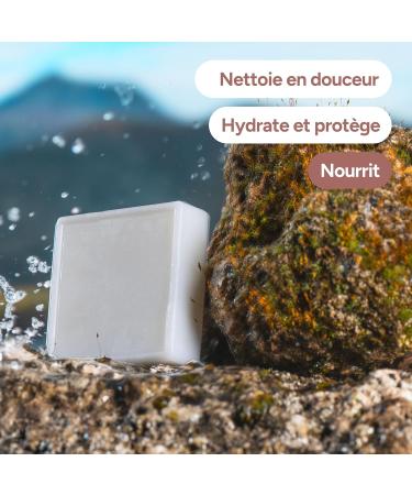 Aquaderma Solid Soap Shea Butter & Organic Aloe Vera 100g - 98% Natural Origin & Made in France - Protection & Softness - All Skin Types - Buy Online on GoSupps.com