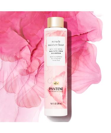 Pantene Pro-V Miracle Moisture Boost Sulfate-Free Shampoo with Rose Water - 9.6 fl oz - Buy Online on GoSupps.com
