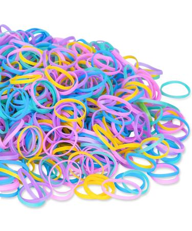 Foamia Color Elastic Hair Bands  2500Pcs Mini Hair Rubber Bands  Soft Hair Elastic Ties  Premium Elastic Hair Bands  Braided Hairband for Girls Ladies multicolor