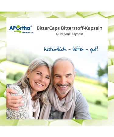 Aportha Bitter Caps | 60 Vegan Capsules - Alcohol-Free Gluten-Free Allergen-Free Derived from 30 Plant Substances - Buy Online on GoSupps.com