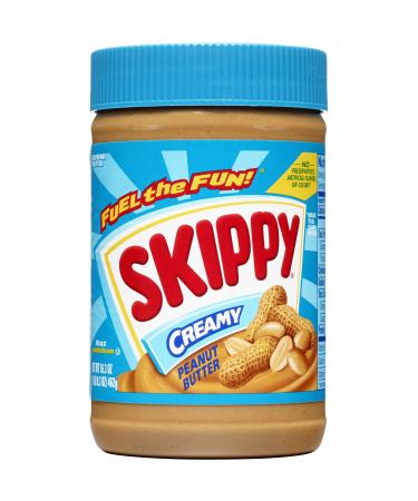 SKIPPY Creamy Peanut Butter, 16.3 Ounce (Pack of 8) peanut butter 16.3 Ounce (Pack of 8)