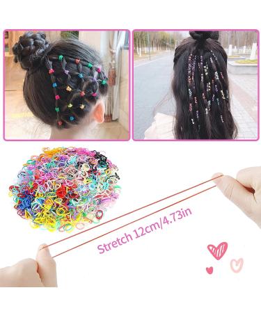 2000pcs Wooyaya Scrunchies for Hair | 24 Color Disposable Rubber Band Scrunchie Set | Elastic Hair Ties for Girls with Auxiliary Tools | 24 Compartments Box - Buy Online on GoSupps.com