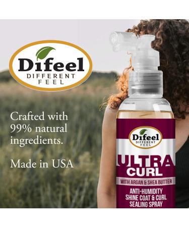 Difeel Ultra Curl Sealing Spray 8 oz - Hair Treatment for Curly Hair Anti-Frizz and Humidity-Proof - Buy Online on GoSupps.com