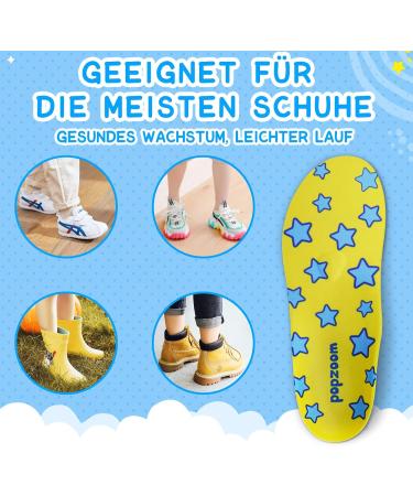 Popzoom Children's Orthopedic Shoes for Flat Feet | Inserts for Plantar Fasciitis & Overpronation - Blue M (EU27-29) - 205mm - Buy Online on GoSupps.com