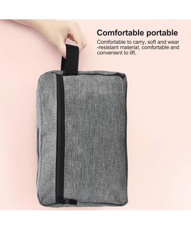 Chstarina Waterproof Makeup Bag | Travel Cosmetic Bag & Toiletry Bag for Women & Girls - Gray - Buy Online on GoSupps.com