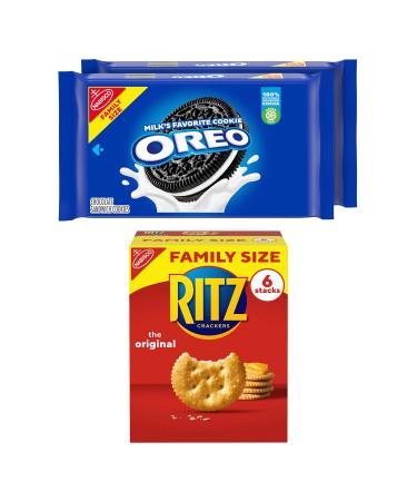 OREO Cookies & RITZ Crackers Variety Pack, Family Size, 3 Packs