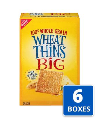 Wheat Thins Big Whole Grain Crackers - 6 Boxes (6-8 oz each) | Pack of 6 - Buy Online on GoSupps.com