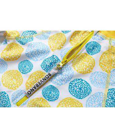 Bonverano Baby Girls Long-Sleeve Lemon Swimsuit | UPF 50+ Sun Protection | 18-24 Months - Buy Online on GoSupps.com